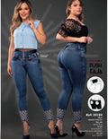 Colombian Lipo Jeans with 360° Built-In Shapewear & Push-Up Effect